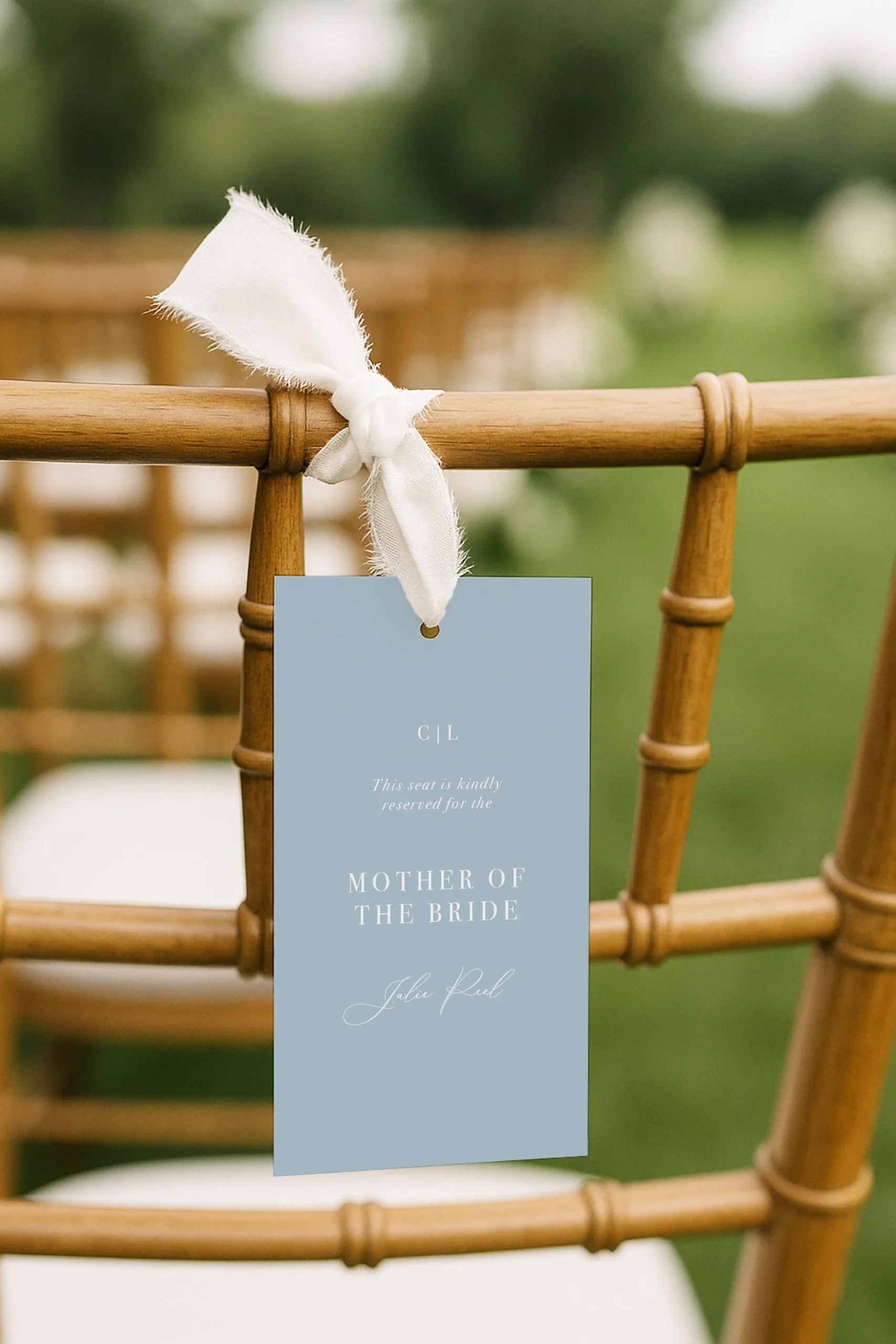 Cali seat tag - Lisa peel